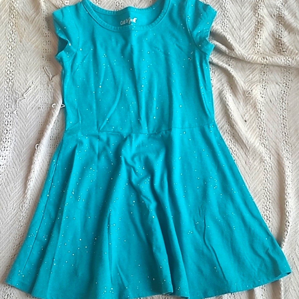 Girls teal dress